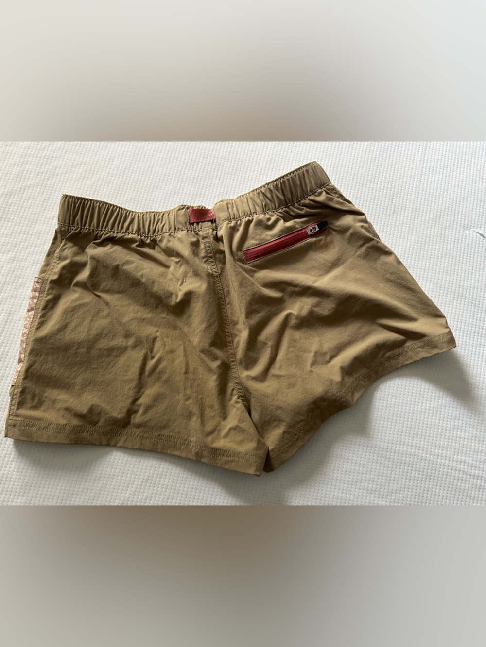 Topo Designs Tan and Beige Women’s retro river shorts - Picture 2 of 2